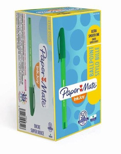 PAPER MATE InkJoy100 Capped Ballpoint Pen Medium 1.0mm - Green-NS0957150 PAPER MATE InkJoy100 Capped Ballpoint Pen Medium 1.0mm - Green-NS0957150