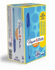 PAPER MATE InkJoy100 Capped Ballpoint Pen Medium 1.0mm - Blue-NS0957130