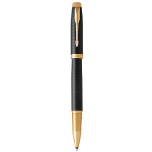 PARKER IM Premium Rollerball Pen - Black Gold Trim-NS1931660