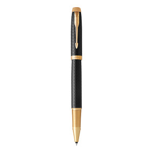 PARKER IM Premium Rollerball Pen - Black Gold Trim-NS1931660