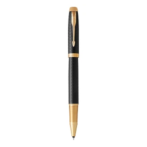PARKER IM Premium Rollerball Pen - Black Gold Trim-NS1931660