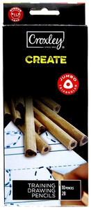 CROXLEY CREATE Environmental Young Student Pencils - 2B (Box of 10 Pencils)-PCL460B