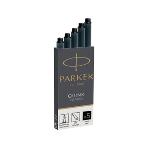 PARKER Fountain Pen Ink Cartridge Carded 5s - Black-NS1950402