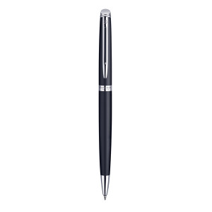 WATERMAN Hemisphere Ballpoint Pen - Matte Black Chrome Trim-NS0920870 WATERMAN Hemisphere Ballpoint Pen - Matte Black Chrome Trim-NS0920870