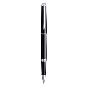 WATERMAN Hemisphere Rollerball Pen - Mars Lacquer Black Chrome Trim-NS0920550