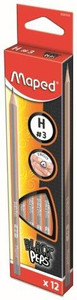 MAPED Graphite Triangular H Pencil - Each-850025
