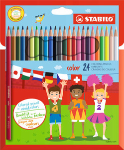 STABILO Color Colour Pencil Assorted Box 24's-1924-77-11