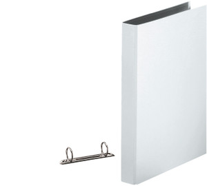ESSELTE A4 Polypropylene 2 Ring Binder - 25mm (White)-RGB14401