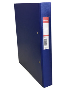 ESSELTE A4 Polypropylene 2 Ring Binder - 25mm (Blue)-RGB14404