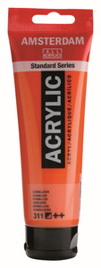 ROYAL TALENS AMSTERDAM Acrylic Colour - 120ml Tube (Vermilion)-RT17093112