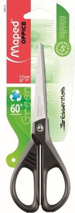 MAPED Scissors 17cm Essential Green Black Handle-468010