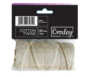 CROXLEY Cotton Twine 100gm 104 COB Each-STR1104