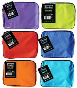 CROXLEY CREATE Canvas Gusset Book Bag Assorted Pack Of 6-BAG1660 CROXLEY CREATE Canvas Gusset Book Bag Assorted Pack Of 6-BAG1660