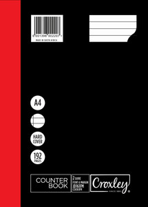 CROXLEY JD161 2-Quire 192 Page Ruled Feint & Margin A4 Pack of 5-COU161FM