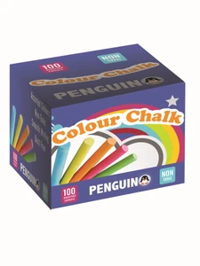 PENGUIN Chalk (Assorted 6x Colours) (Box of 100)-CHA3129