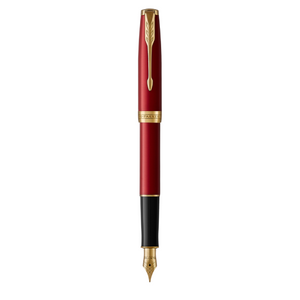 PARKER Sonnet Fountain Pen - Red Gold Trim-NS1931474