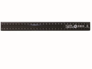 LION BRAND Ruler 30cm Black Shatterproof Pack of 10-RUL5202