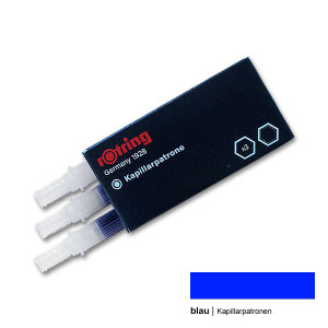 rOtring Rapidograph Ink Cartridges - Blue-RS0215870