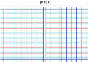 CROXLEY JD6051 Analysis Series 6 A4 144 Page 5 Column on 1 Page Cash Each-ANA6051