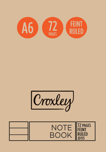 CROXLEY JD115 A6 72 Page Feint Soft Cover Pack of 20-NTB115