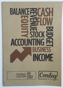CROXLEY JD165 72 Page - Double Ledger Pack of 10-BKK165CDL