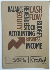 CROXLEY JD165 72 Page - Double Ledger Pack of 10-BKK165CDL