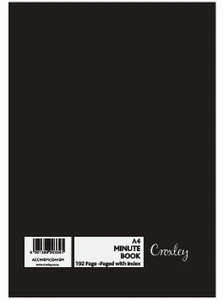 CROXLEY JD445 Account Book A4 Quarter Bound 192 Page Minute Pack of 5-ACC445M