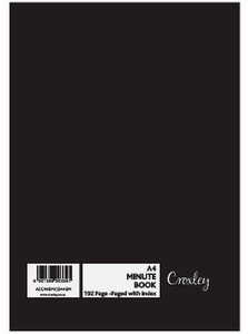 CROXLEY JD445 Account Book A4 Quarter Bound 192 Page Minute Pack of 5-ACC445M