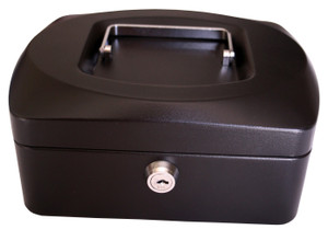 CROXLEY 8" Cash Box Black Each-CAS0802