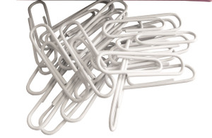 CROXLEY 33mm White Paper Clips 100's Pack of 10-CLI3550 CROXLEY 33mm White Paper Clips 100's Pack of 10-CLI3550