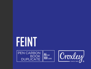 CROXLEY JD11 Pen Carbon Plain A6 Landscape 100 Page Pack of 10-PCB11 CROXLEY JD11 Pen Carbon Plain A6 Landscape 100 Page Pack of 10-PCB11