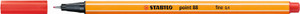 STABILO Point 88 Fineliner Red Each-88-40