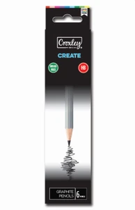 CROXLEY CREATE Wood Free Pencils - HB (Pack 6)-PCL815HB