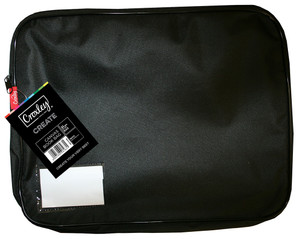 CROXLEY CREATE Canvas Gusset Book Bag (Black)-BAG1602
