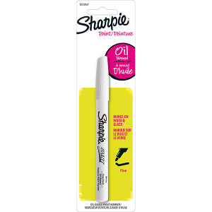 SHARPIE Paint Marker Fine White 1 per Card-NS1873937