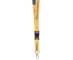 Petersham Lanyard Double Sided with Buckle & Ring - GSR - LAN012