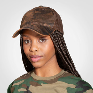Oilskin Camo Trucker Cap-CAP