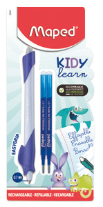 MAPED Kidy Learn Erasable 0.7mm Blue Ink Assorted Animals +2Refills-229501