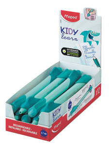 MAPED Kidy Learn Erasable 0.7mm Blue Ink Turquoise Shark - Each-229502