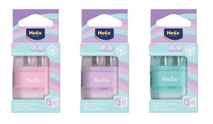 HELIX DUO SHARPENER & ERASER  - 2 HOLES - PASTEL-H049202