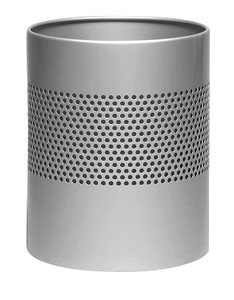 Krost Perforated Waste Paper Bin – Silver