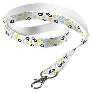Sublimated Lanyard Single Side Sub with Lobster Ring