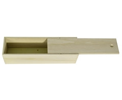 Pine Wine Bottle Box - GSR - P2579