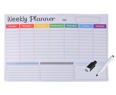 Organize Your Week with the Magnetic Weekly Planner & Dry Erase Marker - GSR ST372F