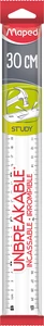 MAPED Ruler Unbreakable 30cm - Clear-245620