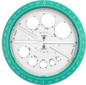 HELIX Template Angle & Circle Maker – Assorted Colours-X36002