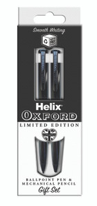 HELIX OXFORD Ballpen & Pencil 0.7mm Set - Black-H209803