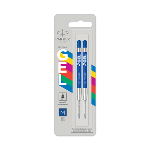 PARKER Plastic Barrel Ballpoint Pen Gel Refill - Blue-NS2136210