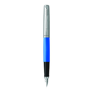 PARKER Jotter Original Fountain Pen - Blue Chrome Trim-NS2096858