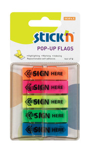 Sign here flags Sign here flags